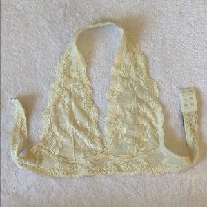 Full Tilt Tilly’s Halter Lace Bralette Ivory Bra